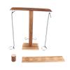 Throwing Game Set Wooden Hook Shot Toy Interactive Games for Home Bar Party Black2