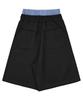 LERENNE Sagging Bermuda Pants - Black