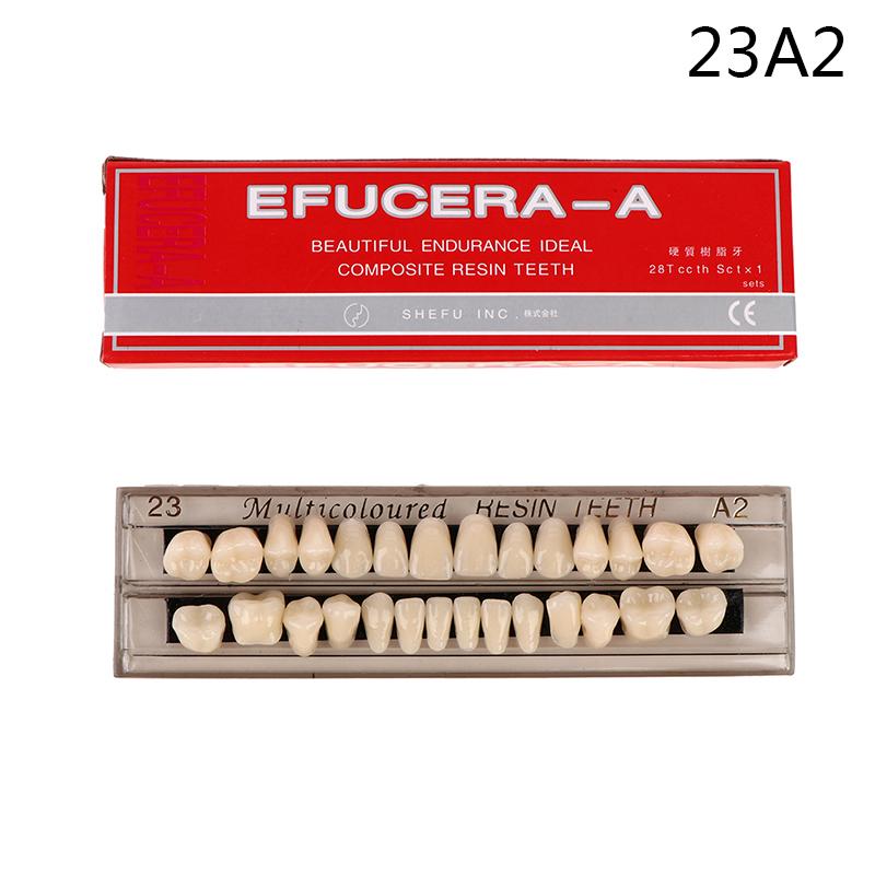 28 Dinți/Set Dinți Proteză Rășină Ghid de Culoare 3D Comparator de Culoare Oglindă Stomatologie Lumină Rece Albirea Dinților Placă Dentară