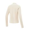 Li-Ning Fitness Series Sports Leisure Simple Solid Color Zipper Stand Collar Gym Top Women tops Rock-White Gray AWYV010-1
