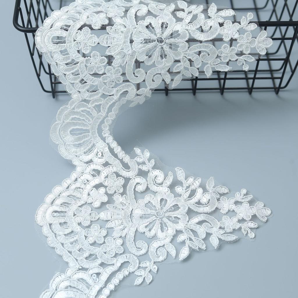 Transparent Sheet Flower Car Bone Lace Lace Clothing Wedding Dress Decorative Lace 21Cm