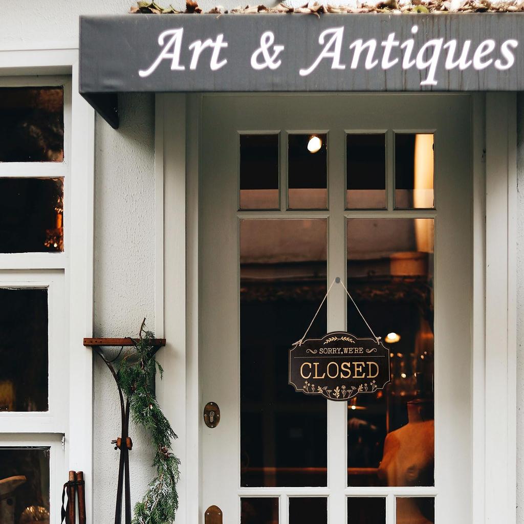 Open Closed Sign, 11.81x7.87in Open Closed Signs for Business Double Side Come in We’re Open Sorry We’re Closed Signs for Business Window Shop