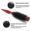Tubo in Alluminio Forma Cilindrica a Rullo con Setole e Radici dei Capelli Soffici e Frangia Fibbia Interna Strumento di Bellezza per Styling Capelli Ricci
