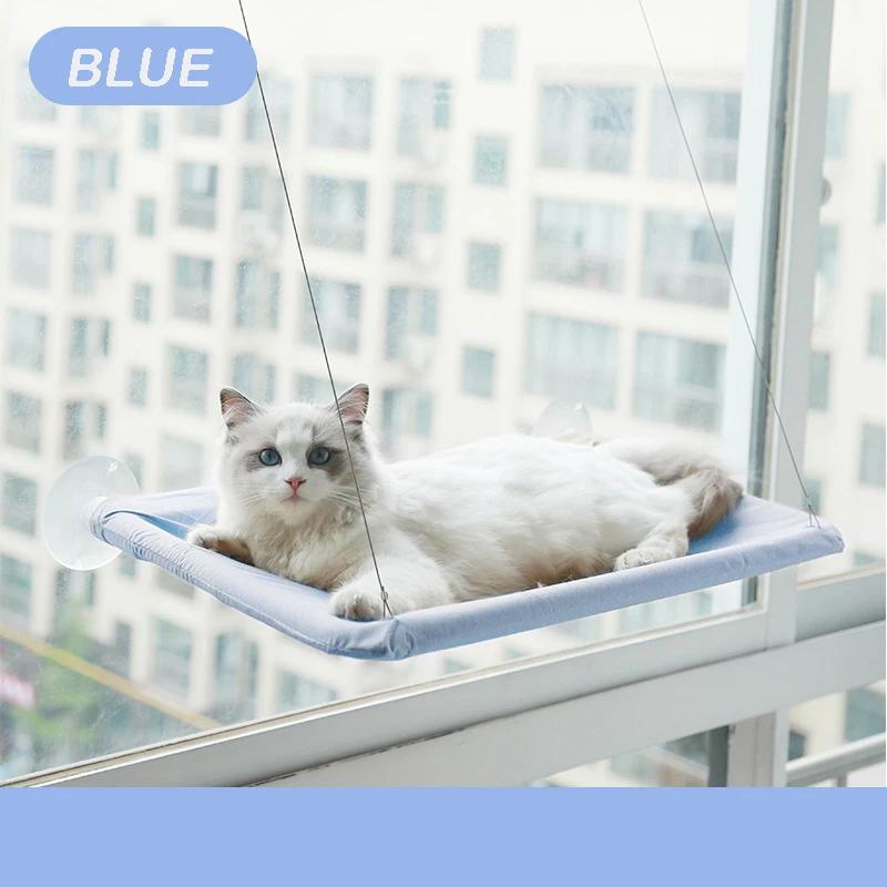 Amaca per Gatto Domestico Letto Aereo Sospeso per Gatti Letto per Gatti Casa Tiragraffi per Gattini Sedile da Finestra Soleggiato Nido Portata 20kg Accessori per Animali Domestici