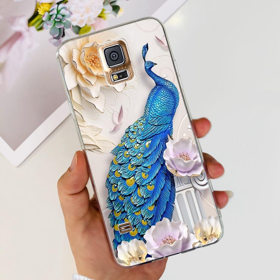 For Samsung Galaxy S5 Case SM-G900F G900I G900M Stylish Painted Cover Soft Silicone Phone Case For Samsung S5 S 5 GalaxyS5 Shell