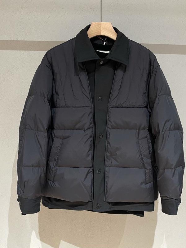 Men's Trendy Japanese-Style Short Winter Jacket - Faux Two-Piece Thickened Lapel Coat