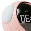 Ausdrucksuhr Niedliche Hundeform Multifunktionale LED Digitaler Wecker Sprachaktiviertes Nachtlicht Rosa