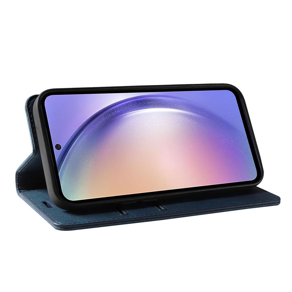 Etui na Samsung Galaxy A26 5G z paskiem na nadgarstek, podstawką, magnetyczne, skórzane, portfelowe