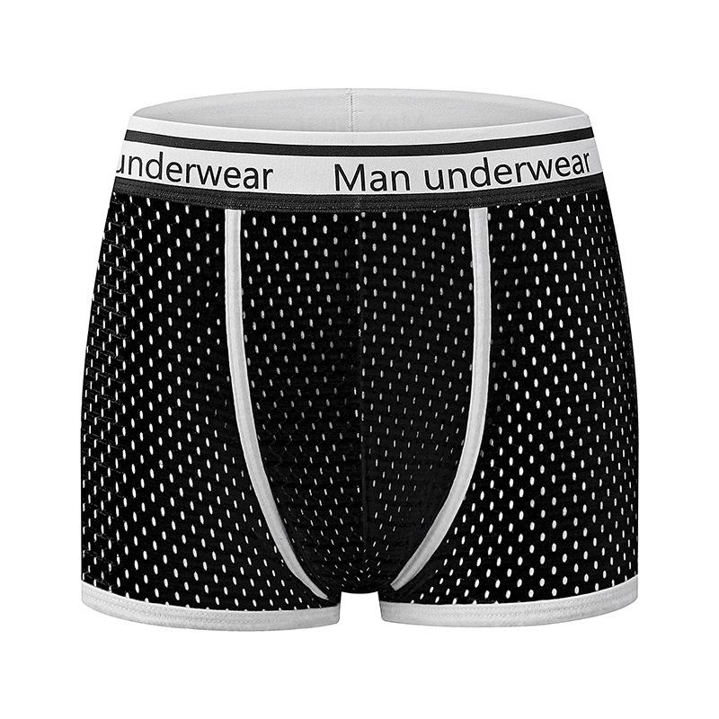 Men's Mid-Rise Pure Cotton Breathable Boxer Briefs - Youth Sports Trendy Style