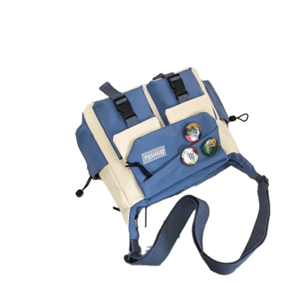 Japanese Style Men Crossbody Bag Large Capacity Casual Messenger Bag Nylon Postman Bag  Boys