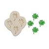 5Pcs Small Freshes Fondant Silicone Mold Ginkgos Bilobas Leaf Four-leaf Clover and Chocolate Decorative Cake Mold