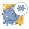 Puzzle "Słonik" 16 Elementów Układanka Edukacyjna Dla Dzieci Zestaw Słoń 300162