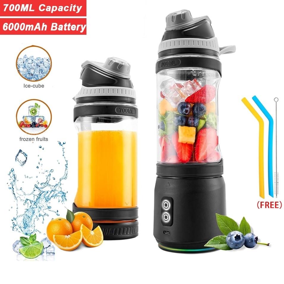 700ML Electric Juicer Small Travel Portable Juice Blender Large Capacity USB Rechargeable Mini Juice Cup