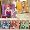 HOT Japanese Anime The Quintessential Quintuplets Anime Tarot Pillow Case Square Pillow Bedroom Sofa Leisure Car Home Decoration