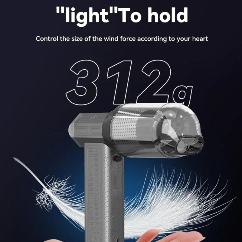 2026 New Turbofan Air Blower Mini Turbo Jet Fan Brushless Motor Handheld Duct Fan Portable Charging Cleaning Car Vacuum Dryer