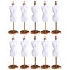 HAMILO Doll Torso Clothes Stand, 3D Refreshing Mannequin, Women's, 10-Piece Set (White)