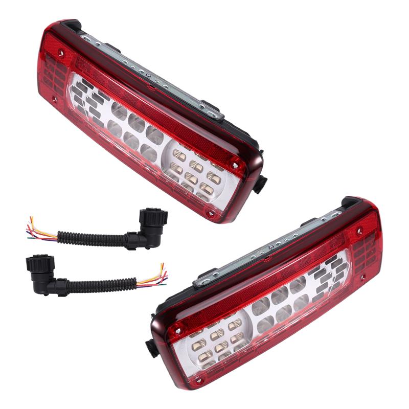 

For Volvo FMX 500 For Renault Truck Compatible 24V Led Tail Light Lamp 1 Pair With Plugs- Model Codes 82483074& 82483073 красный