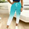 Women Plus Size Cartoon Printed Drawstring Waist Side Pockets Cuffed Ankle Jogger Pants