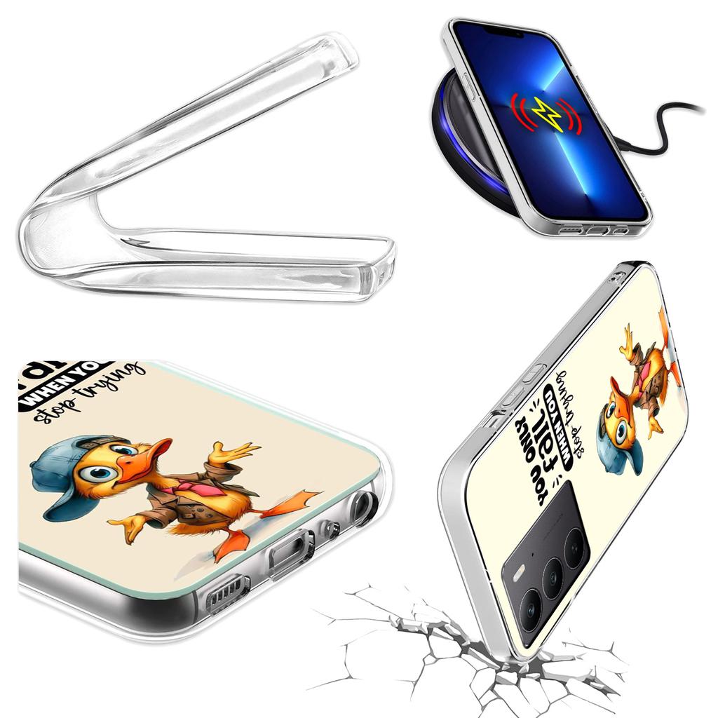 Etui Do Realme C75 / 14X 5G Obudowa Foto Case Plecki Kaczka + Szkło 9H