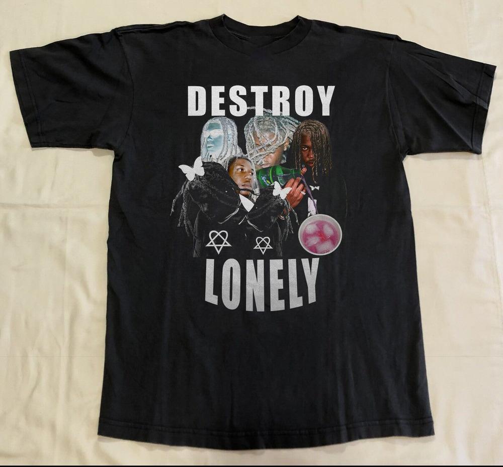Destroy lonely Graphic Tour Black Shirt Cotton Adult S-5XL SB064 Unisex T-Shirt XL
