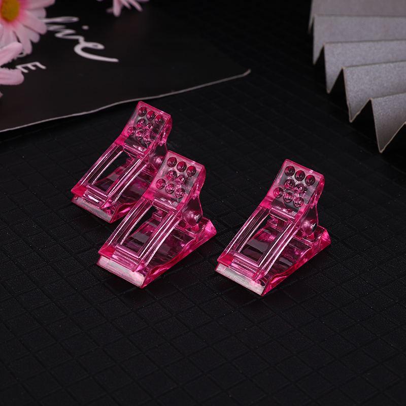 Crystal Clear Nail Shaping Clips for Gel Extension and Art