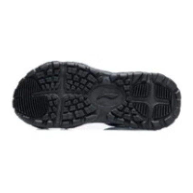 Li Ning Comfortable Casual Breathable Lightweight Childrens Sandals Kids Footwear Black YKUT036-49