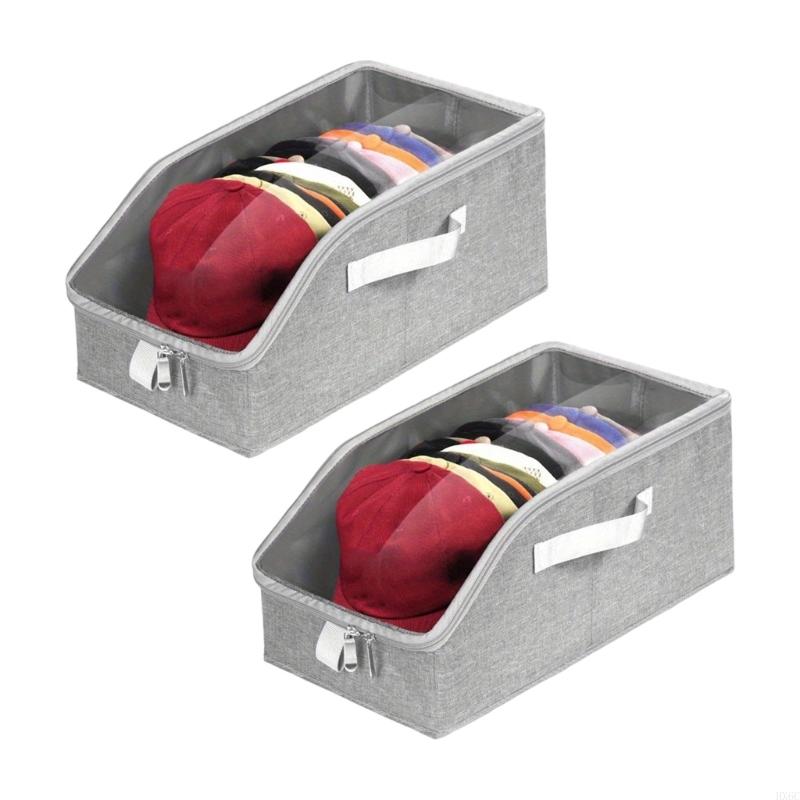 Zippered Baseball Hat Organizers Compact Storage Solution for Small Spaces Closet Use HX6C