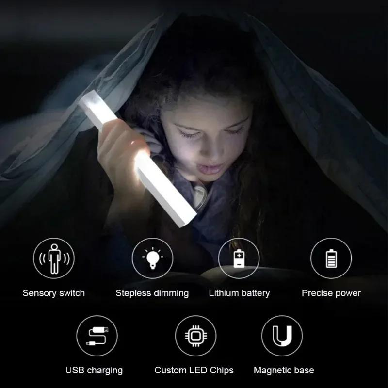 Kitchen Wireless LED Lights Lamp Kitchen Cabinet and Storage Lamps Home USB Night Light Motion Sensor Decoration Lighting Indoor