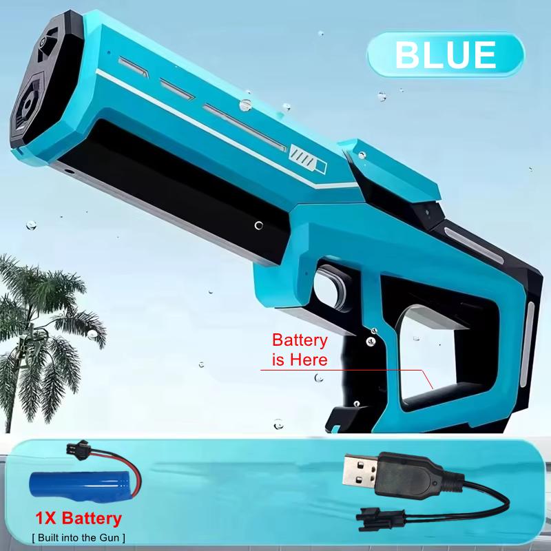 Pistole ad Acqua Elettriche per Adulti Potenti Siringa Automatica Serbatoio Acqua Blaster Giocattolo Gioco Estivo in Piscina Gioco all'Aperto Regalo