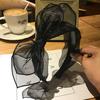 Korean Women Mesh Hairbands Knotted Hair Hoop Print Lips Bow Hair Accessories for Girls Fashion Female Headbands