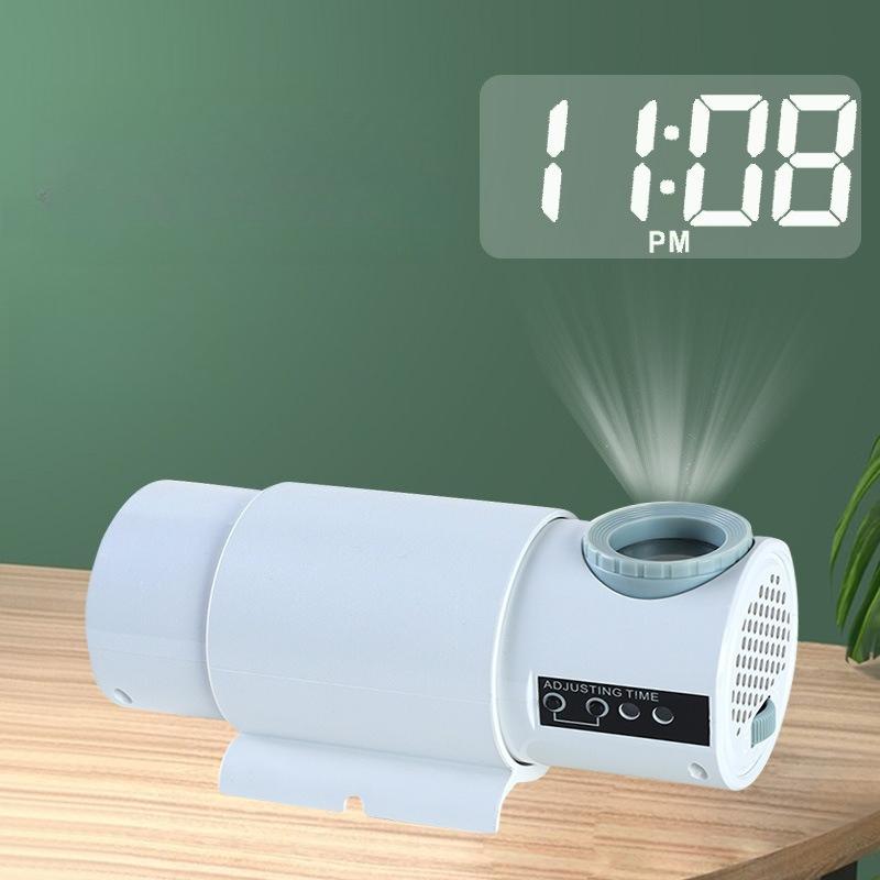 Projection Clock LED Luminous Word Numbers Clocks Electronic Projection Wall Digital Watch Bedroom Desktop Small Night Light