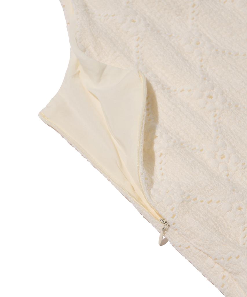 Cargo Bros For Woman Lace Layered Long Dress (Ivory)