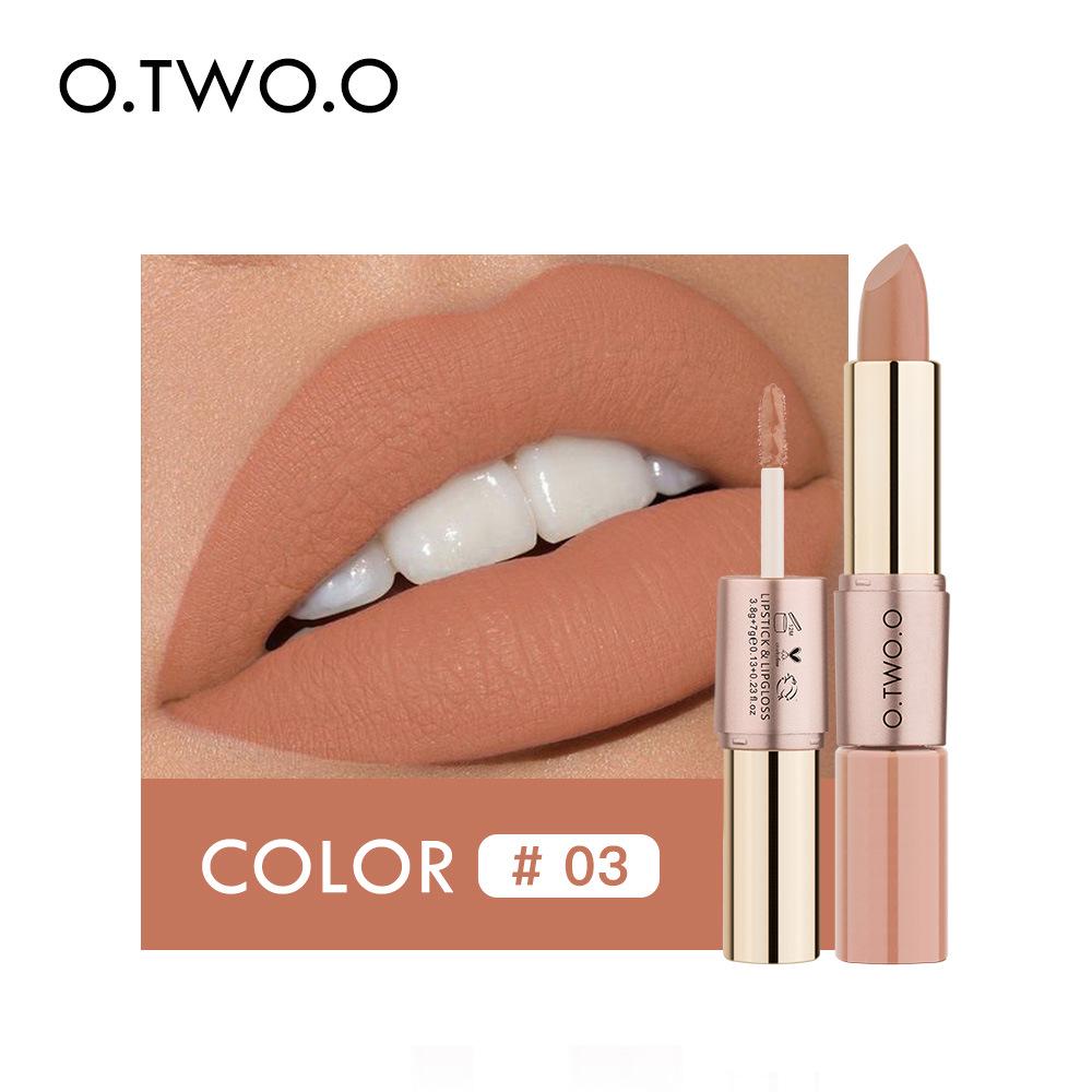 

O.TWO.O Double-Ended Velvet Matte Lipstick & Gloss - 12 Shades