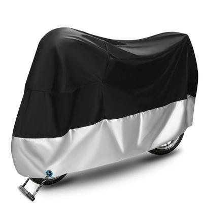 Capa para Motocicleta Breame 190T com Tira à Prova de Vento e Travamento Inclui Capa Bolsa de Armazenamento, Impermeável, Espessa, Impermeável, Resistente a UV, Antifurto,