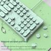 Silent Wired Punk Mechanical Keyboard & Mouse Set with Luminous Design - Ideal for Girls' Office Use, High Style & Performance