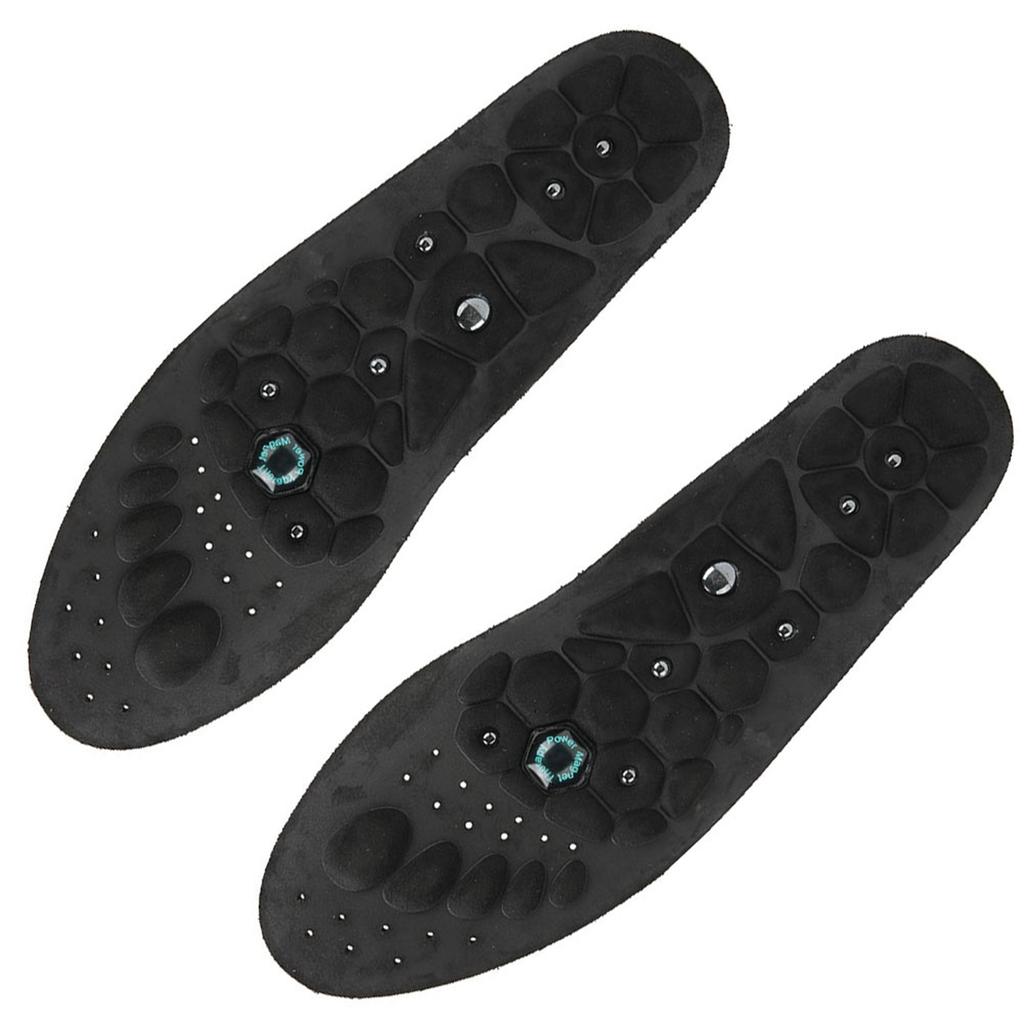 2pcs Unisex Insoles Sports Breathable Comfort Shock Absorbing Foot Sole Foot Pad Black M 40‑43