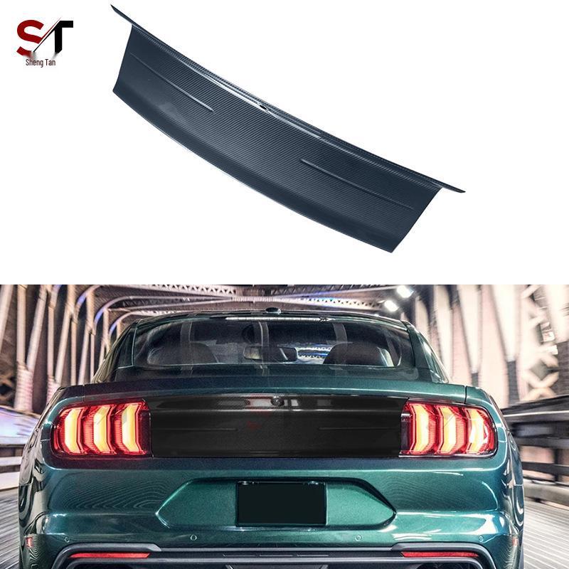 Ford Mustang Dry Carbon Fiber Trunk Lid Rear Cover Decorative Panel Sticker