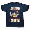 Funny Bowling Hear Pin Laughing Bowler T Shirts Cotton Streetwear Gifts Mens Clothing Fashion Casual Loose Oversized T Shirt
