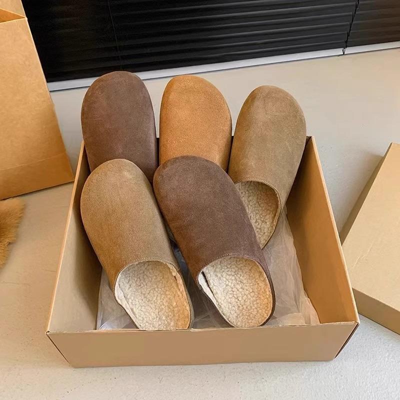 Retro Baotou Boken Shoes and Slippers for Women, New Soft-soled Casual Lazy Shoes, Wearing Half Slippers on The Outside