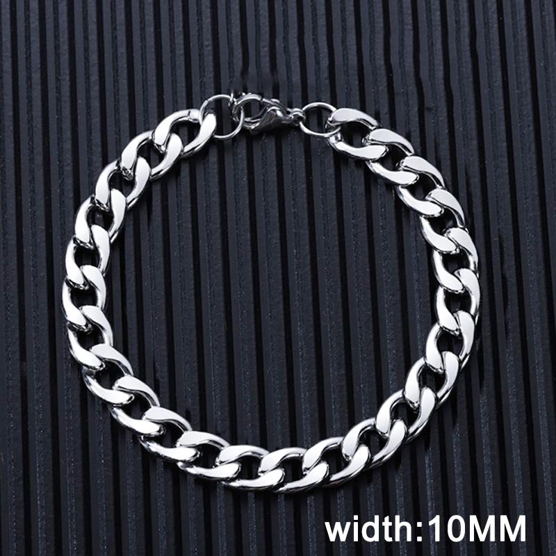 Hip Hop Shiny Cuban Link Chain Bracelets Women Men Gold Color Rhinestone Iced Out Chain Bracelets Punk Wristband Jewelry Gift