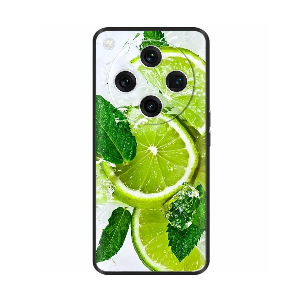 Painted Cover For Oppo Find X8 Pro Soft Black Silicon Back Cover Cases For Oppo Find X8 Findx8 Pro Shockproof Shell Cases Bumper