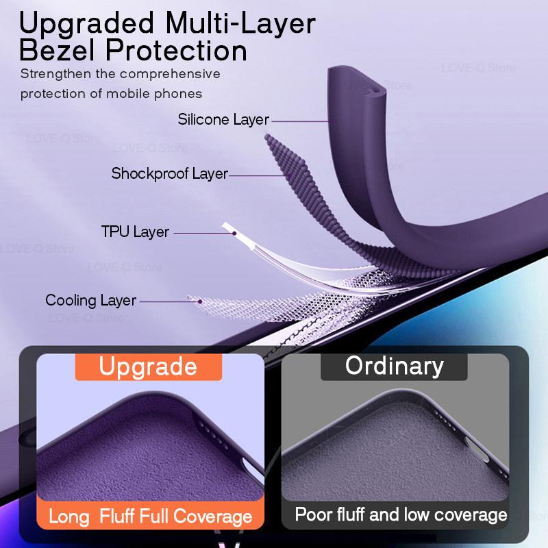 Soft TPU Cover For Poco F6 Pro Case Upgraded Liquid Silicone Phone Case