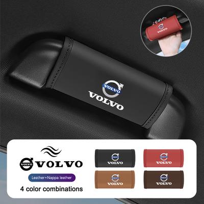 Car Interior Nappa Leather Handle Cover Handgrip Protect Gloves For Xc60 Xc90 V40 V60 S60 V50 V90 S80 C40 XC40 V70 XC70