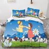 Anime Mädchen Heidi Bettbezug Set 2 Teile Hotelqualität Deckenbezug Bettwäscheset Bettbezüge Mit Kissenbezügen Mit Reißverschluss