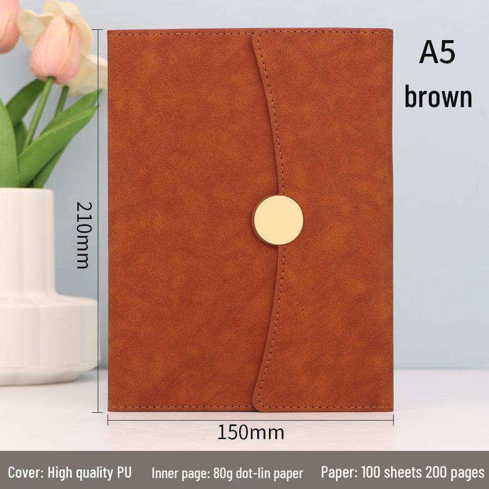 High-Grade Three-Fold Diary Notebook Gift Set with Custom Logo Printing
