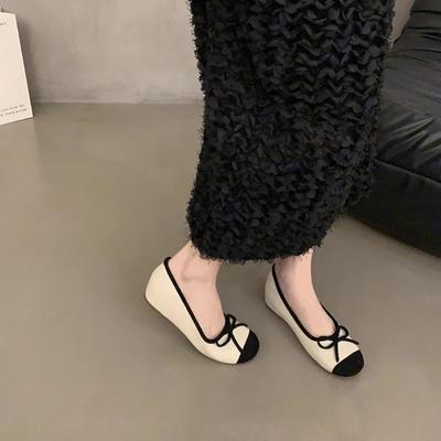 Fashion Women's Ballet Flats Sandals Women's Lolita Casual Outerwear 2024 Autumn and Winter Fashion Slippers Bow Women's Mary Jane Shoes