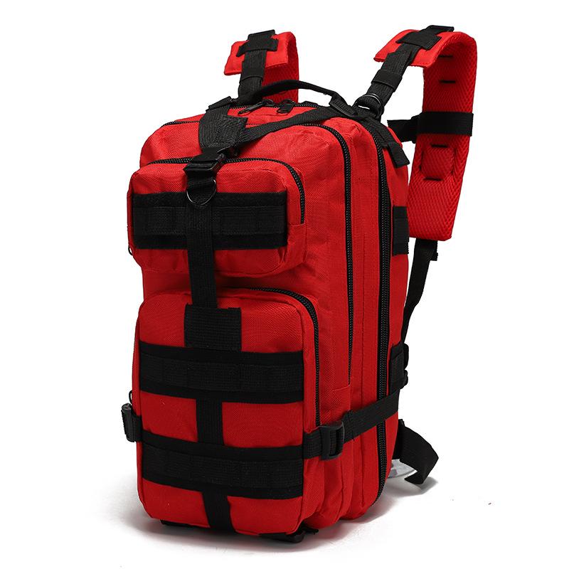 Outdoor 3P Tactical Backpack 30L First Aid Bag Sport Trekking Hiking Camping Hunting Knapsack Climbing Riding Training Rucksack
