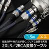 ENN LLC XLR Cable, Microphone Cable, Canon Cable, RCA To XLR Converter (1.5m Female)