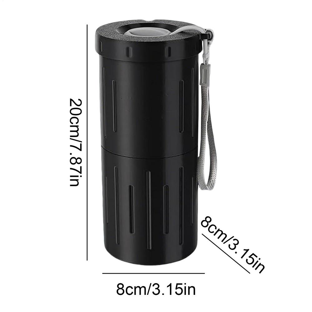 

Sunflower Spit Storage Leak-Proof Lightweight Snack Organizer Sunflower Shells Containers For Car Hiking Camping Picnic Sports чорний