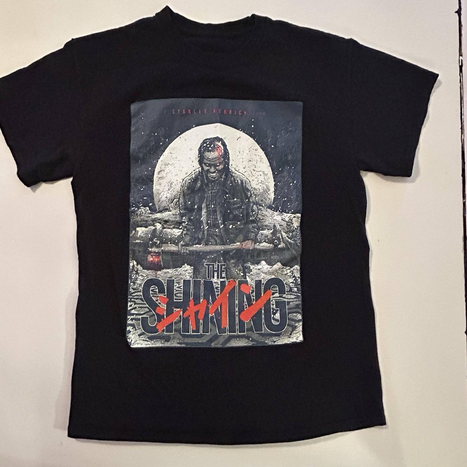 The Shining Movie Tee Japanese Lettering Jack Torrance T-shirt Size Medium Unisex T-Shirt S